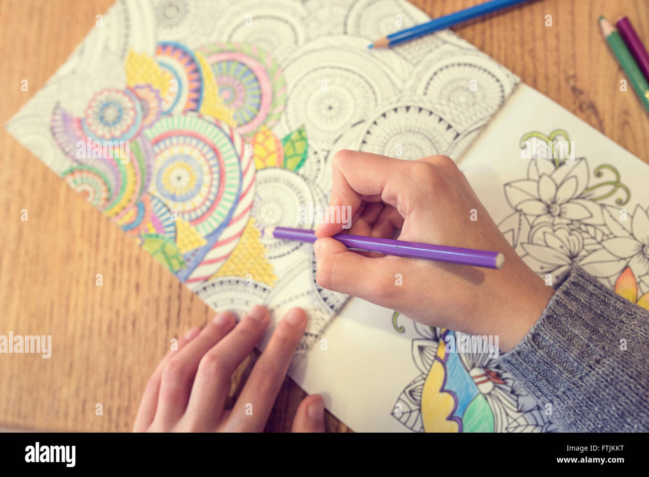Paint Coloring Book Stock Photo