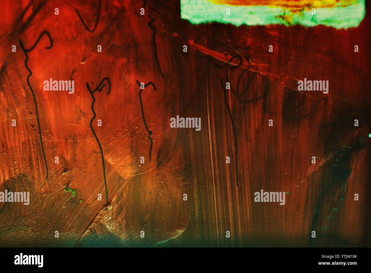Abstract background texture of dried acrylic paints Stock Photo
