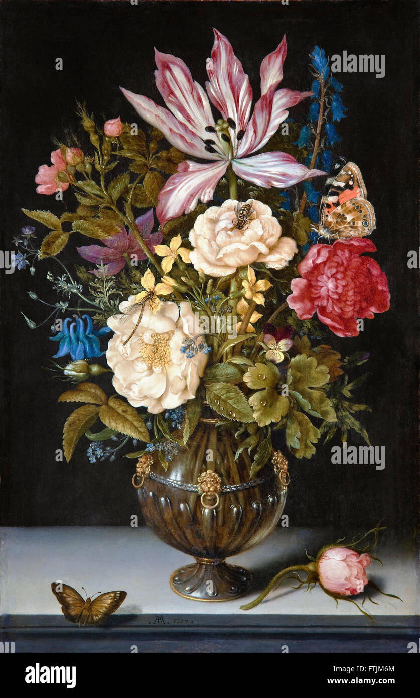 Ambrosius Bosschaert the Elder - Still-Life with flowers -  Hallwyl Museum Stock Photo