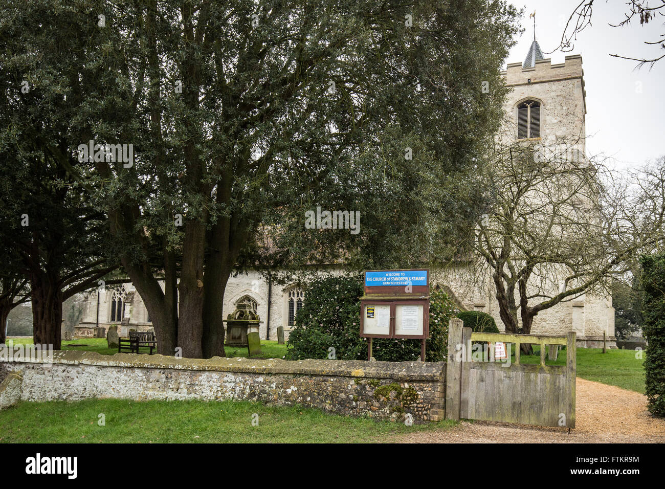 St Andrew and St Mary's Church,Grantchester,Cambridgeshire,England Stock Photo