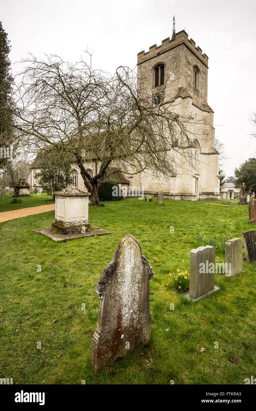 St Andrew and St Mary's Church,Grantchester,Cambridgeshire,England Stock Photo