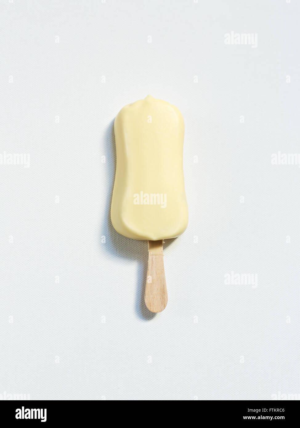 Yellow ice-cream Stock Photo