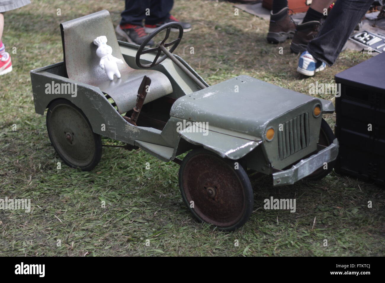 Vintage Jeep pedal car Stock Photo