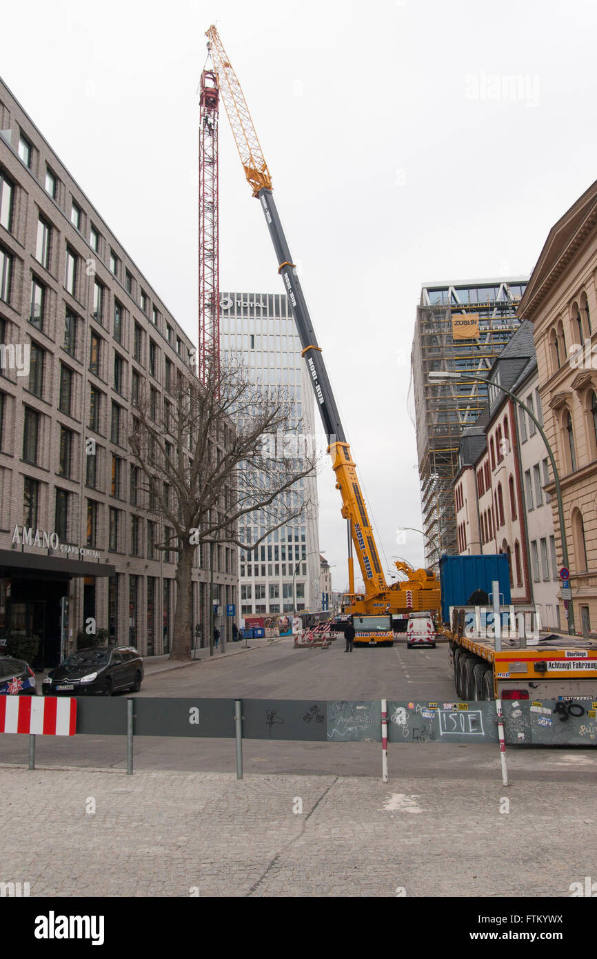 Construction Site Crane Berlin Germany Stock Photo