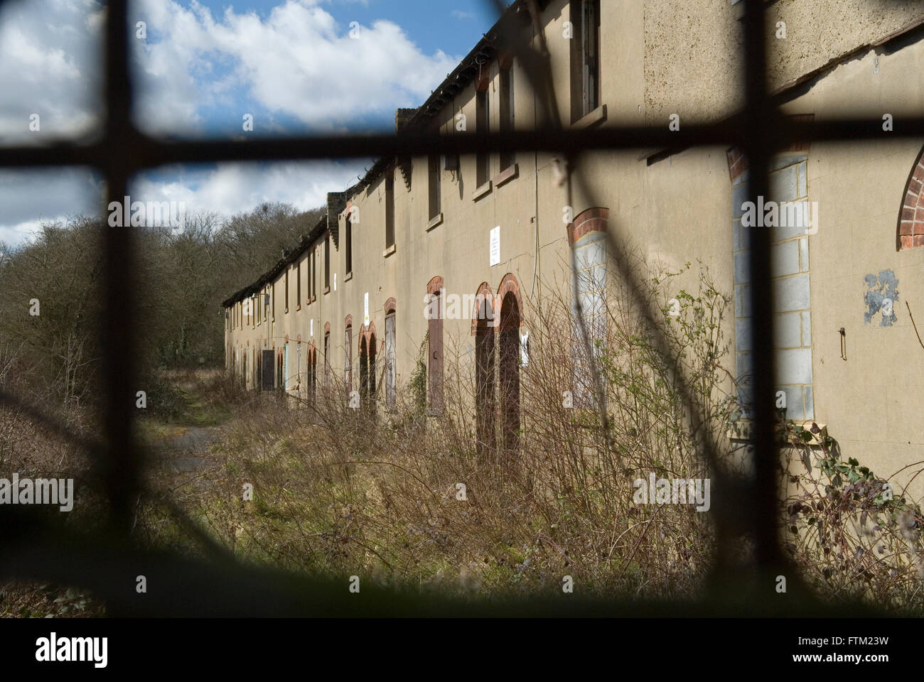 Ministry of Defence, MOD property Kent abandoned building 2016 UK HOMER SYKES Stock Photo