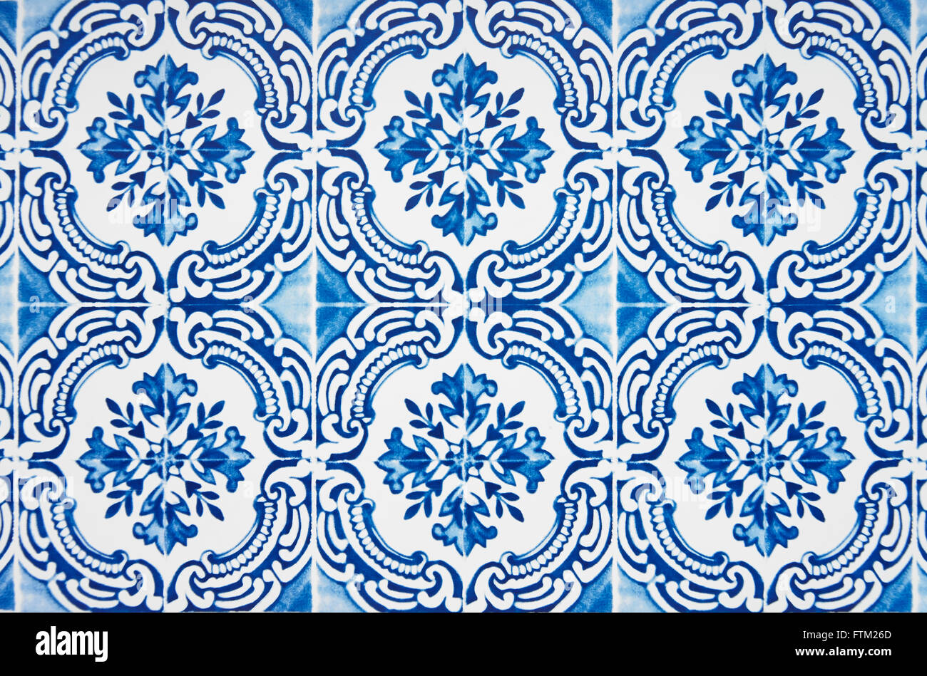 Turkish style tiles Stock Photo