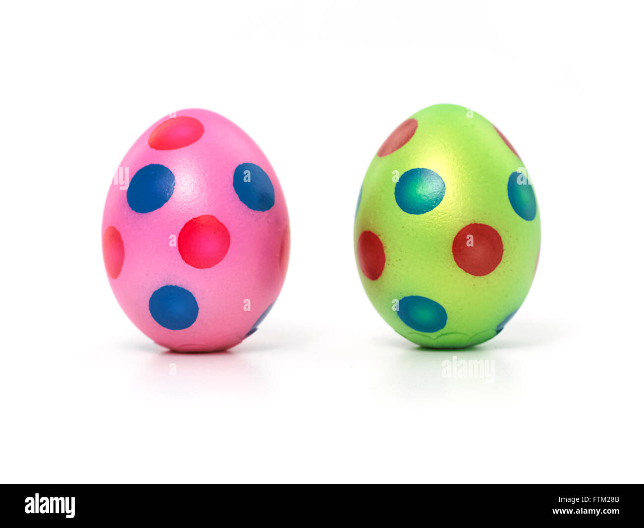 2 Easter eggs Stock Photo