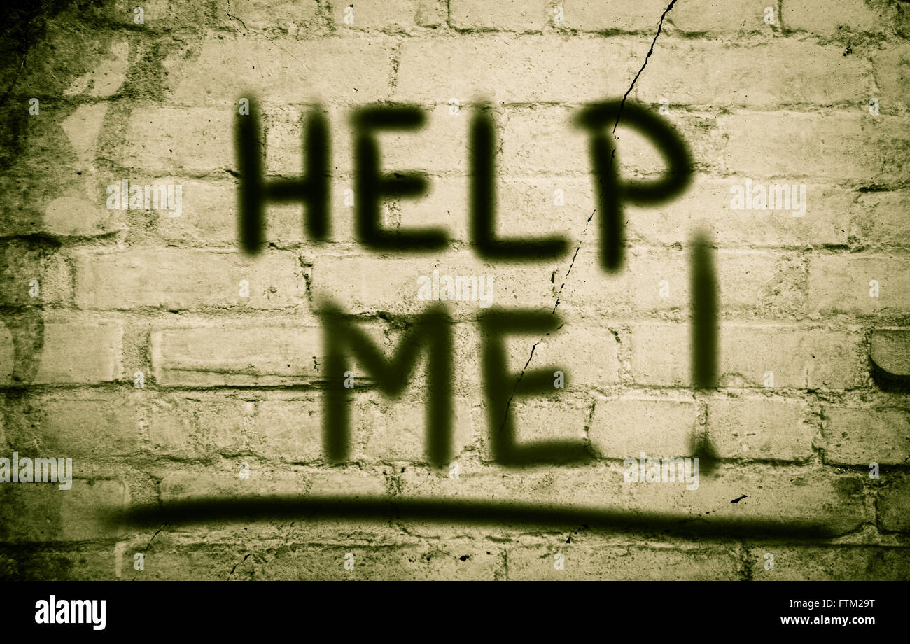 Help Me Concept Stock Photo - Alamy