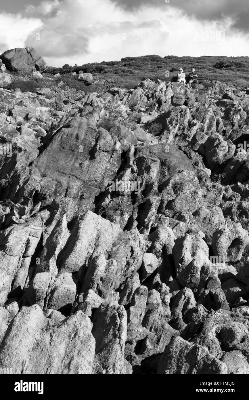YALLINGUP ROCKS Stock Photo