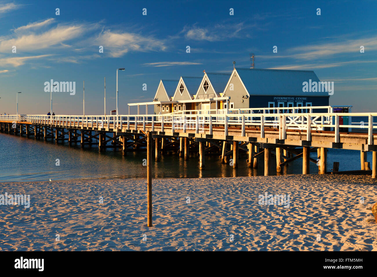 Busselton Jetty Late Afternoon Stock Photo Alamy
