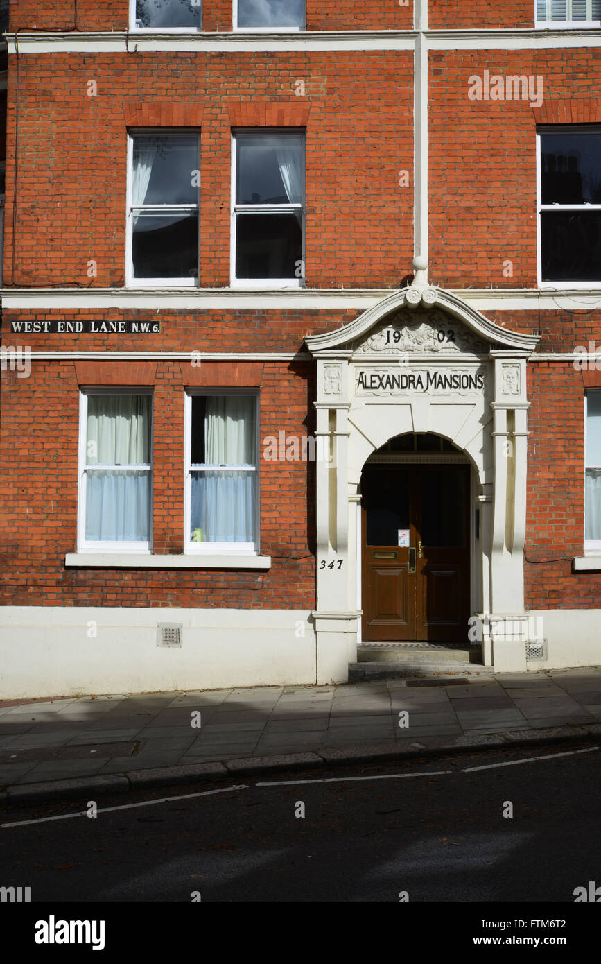London NW6, West Hampstead, West End Lane, Alexandra Mansions Stock Photo Alamy