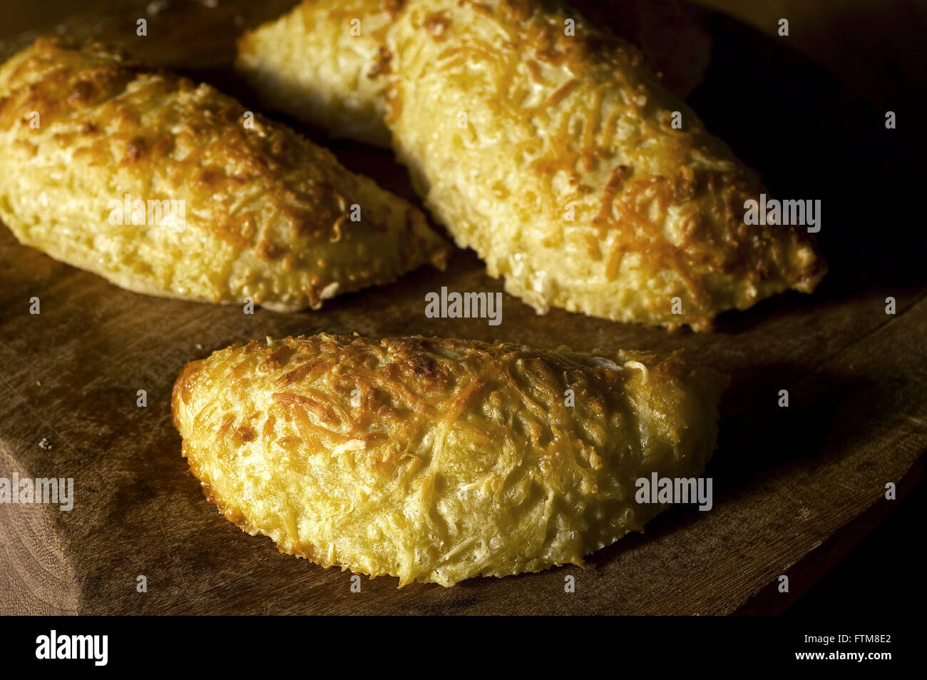 Cheese pie - sweet and greengrocers Farm Santa Luzia Stock Photo