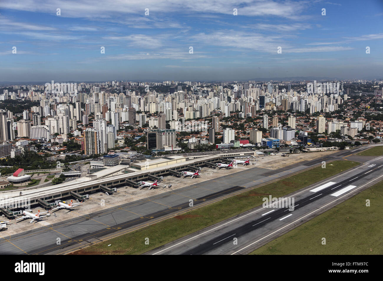 Aerial View Of Sao Paulo Airport Congonhas And Washington Luis Stock Photo Alamy