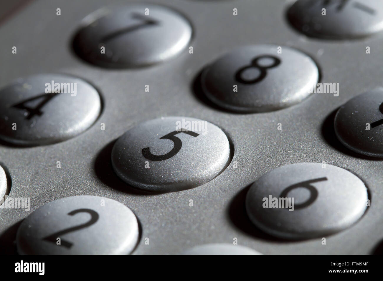Numeric phone keypad Stock Photo