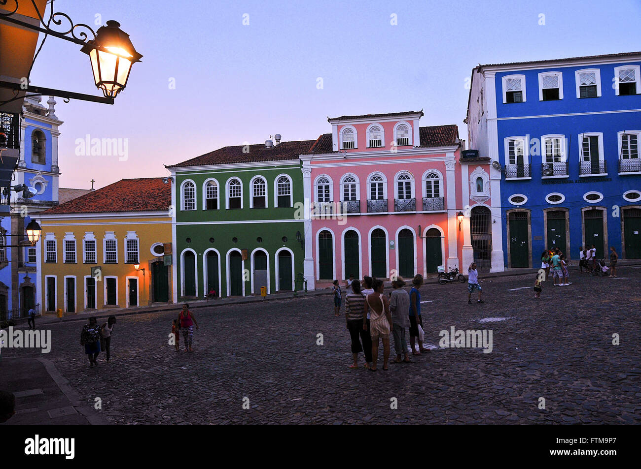 Colonial mansions of Pelourinho - Centro Historico Stock Photo