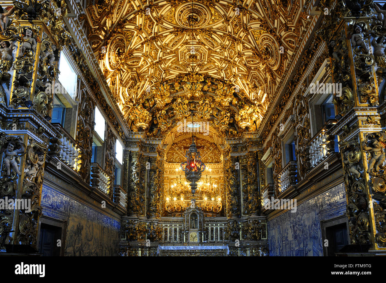 Chancel of the church of the Church and Convent of San Francisco - construction started in 1708 Stock Photo
