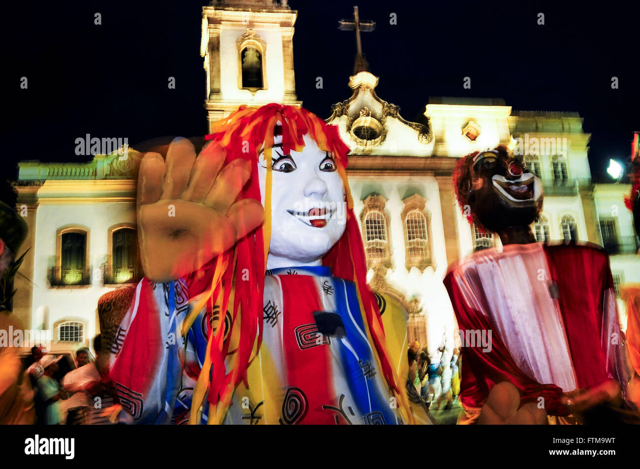 Salvador street carnival in Pelourinho, Bahia, Brazil, South America