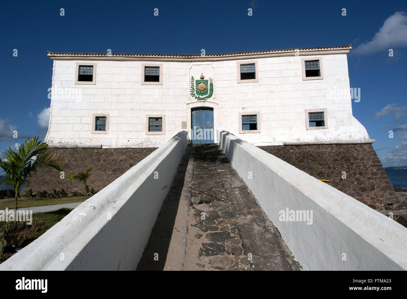 Forte de Santa Maria in Porto da Barra Beach Stock Photo