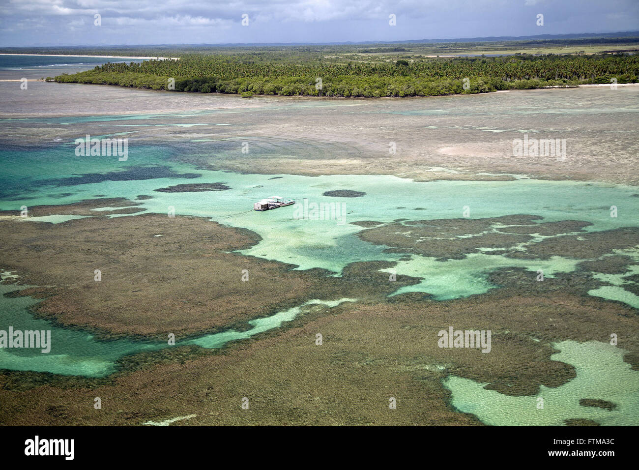 Coral reefs of Morere Beach - Boipeba - Archipelago Tinhare Stock Photo