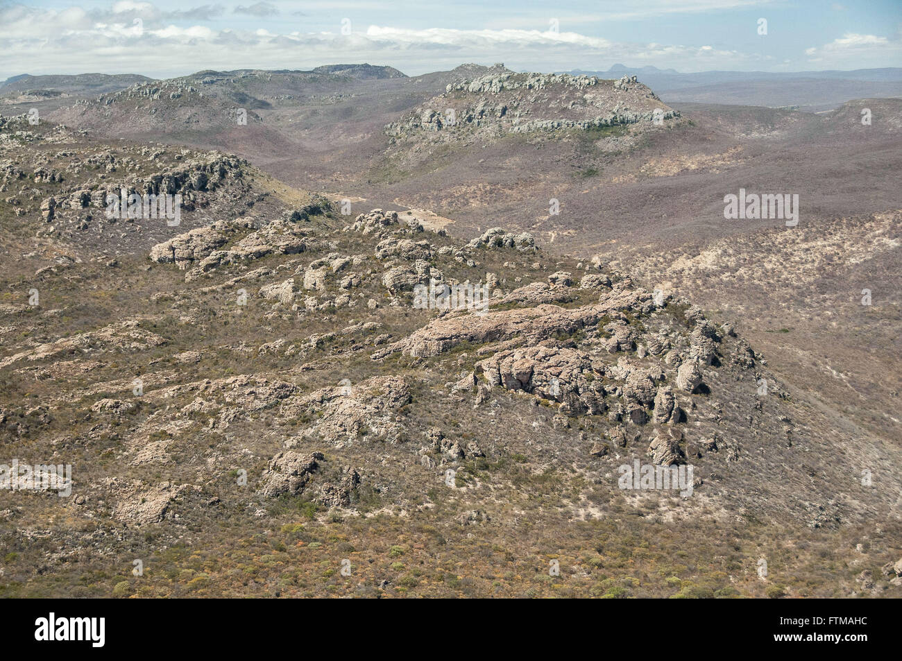 Panoramic view of Serra da Mangabeira in Bahian backlands Stock Photo