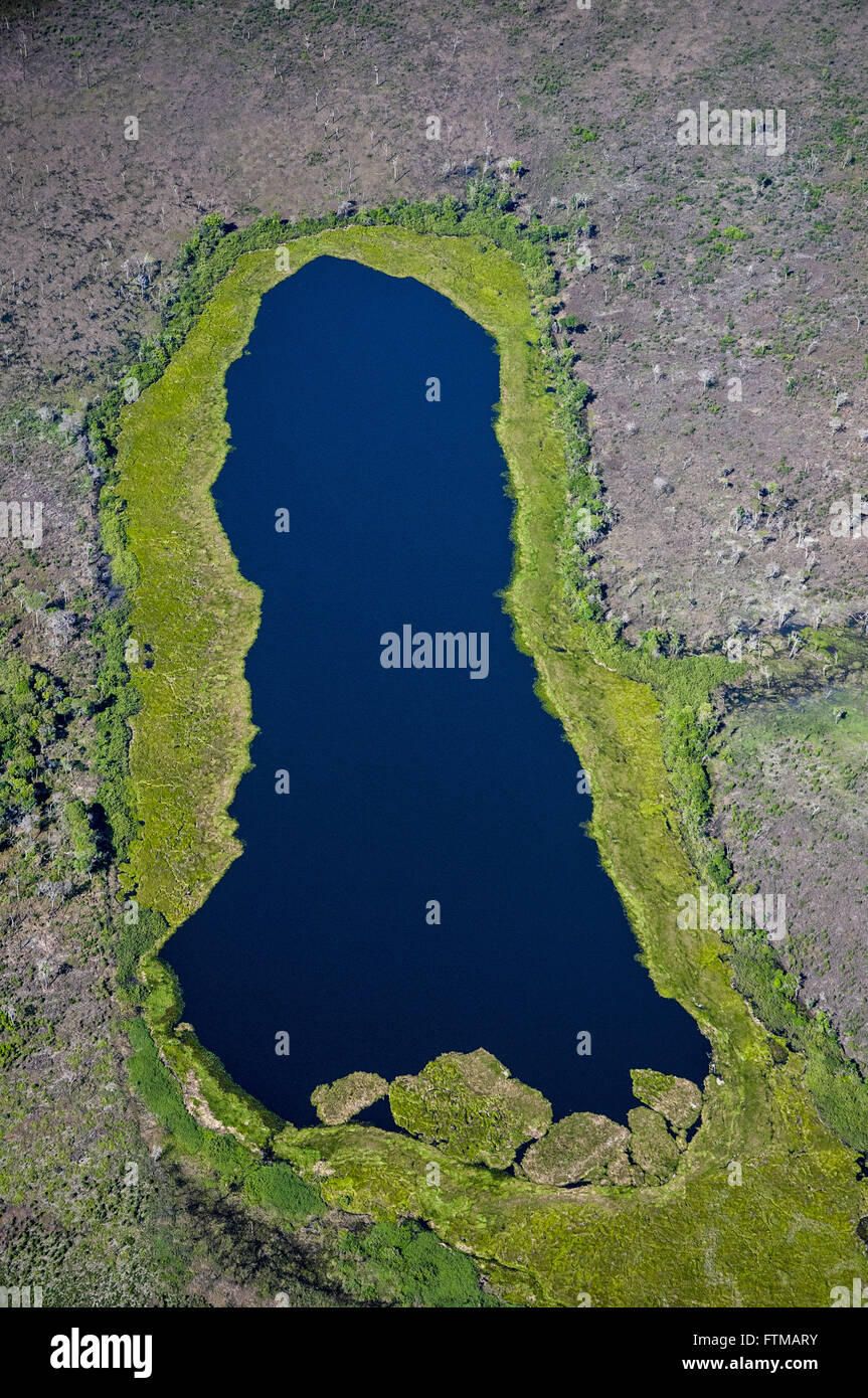 Aerial view of the lake Cantao State Park Stock Photo