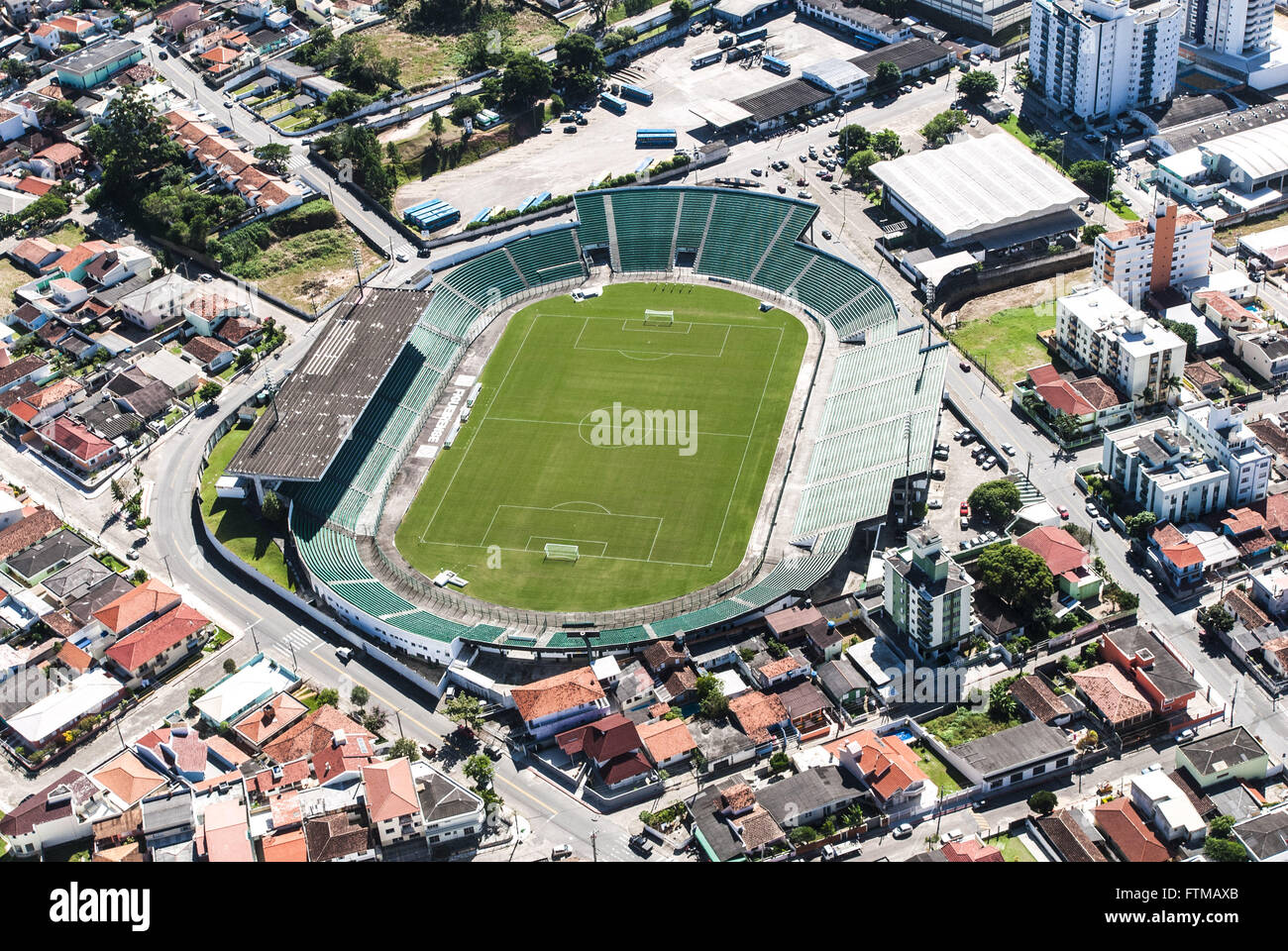 Aerial view of Estadio Orlando Scarpelli Stock Photo