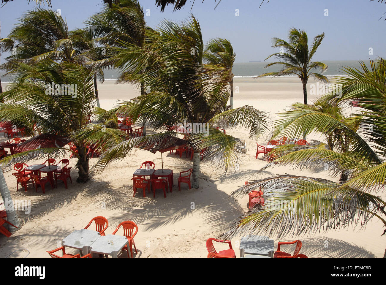 Pebble Beach of the city of Sao Luis Stock Photo