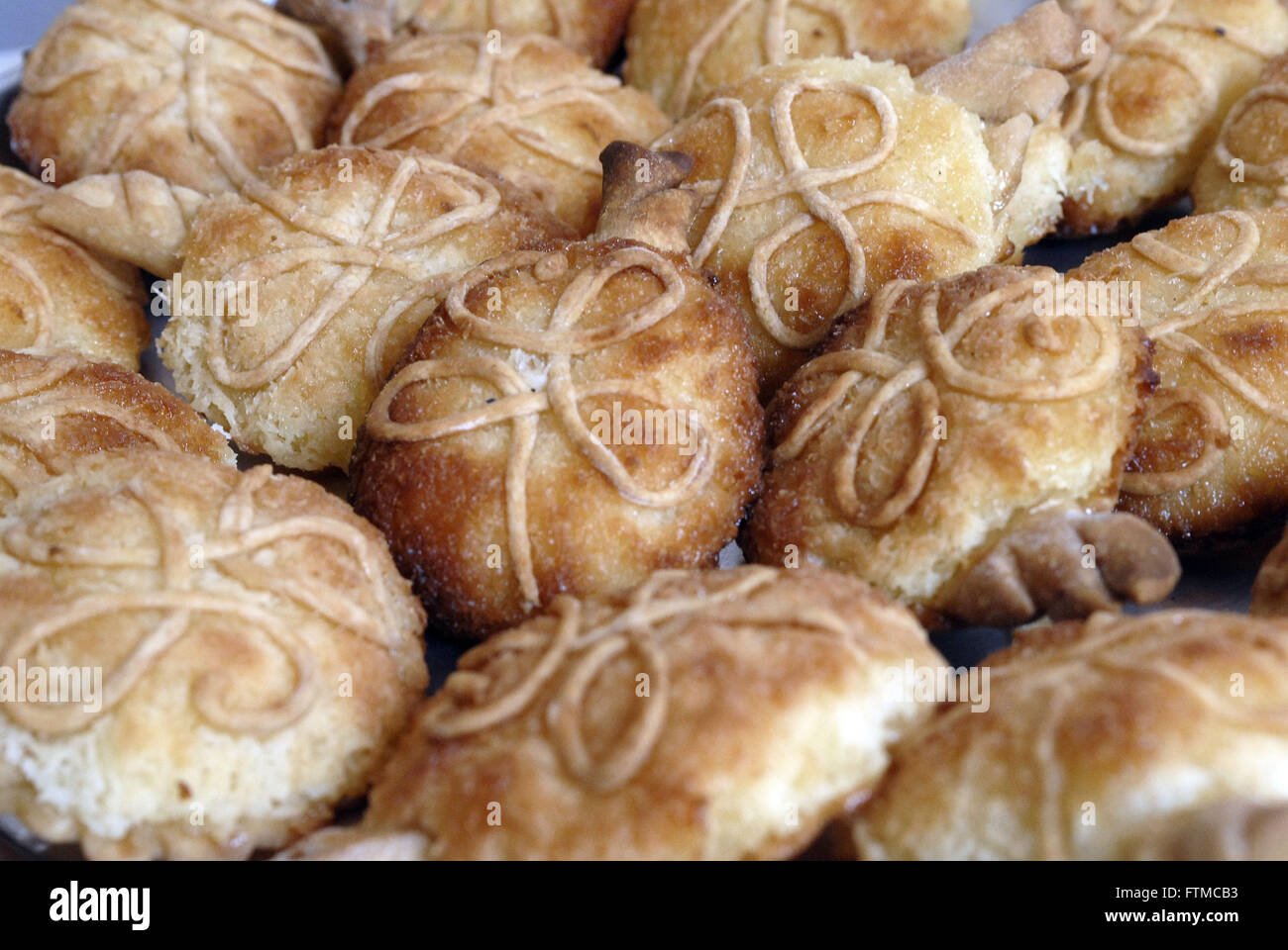 Especie sweet - sweet characteristic of coconut Azorean town of Alcantara Stock Photo