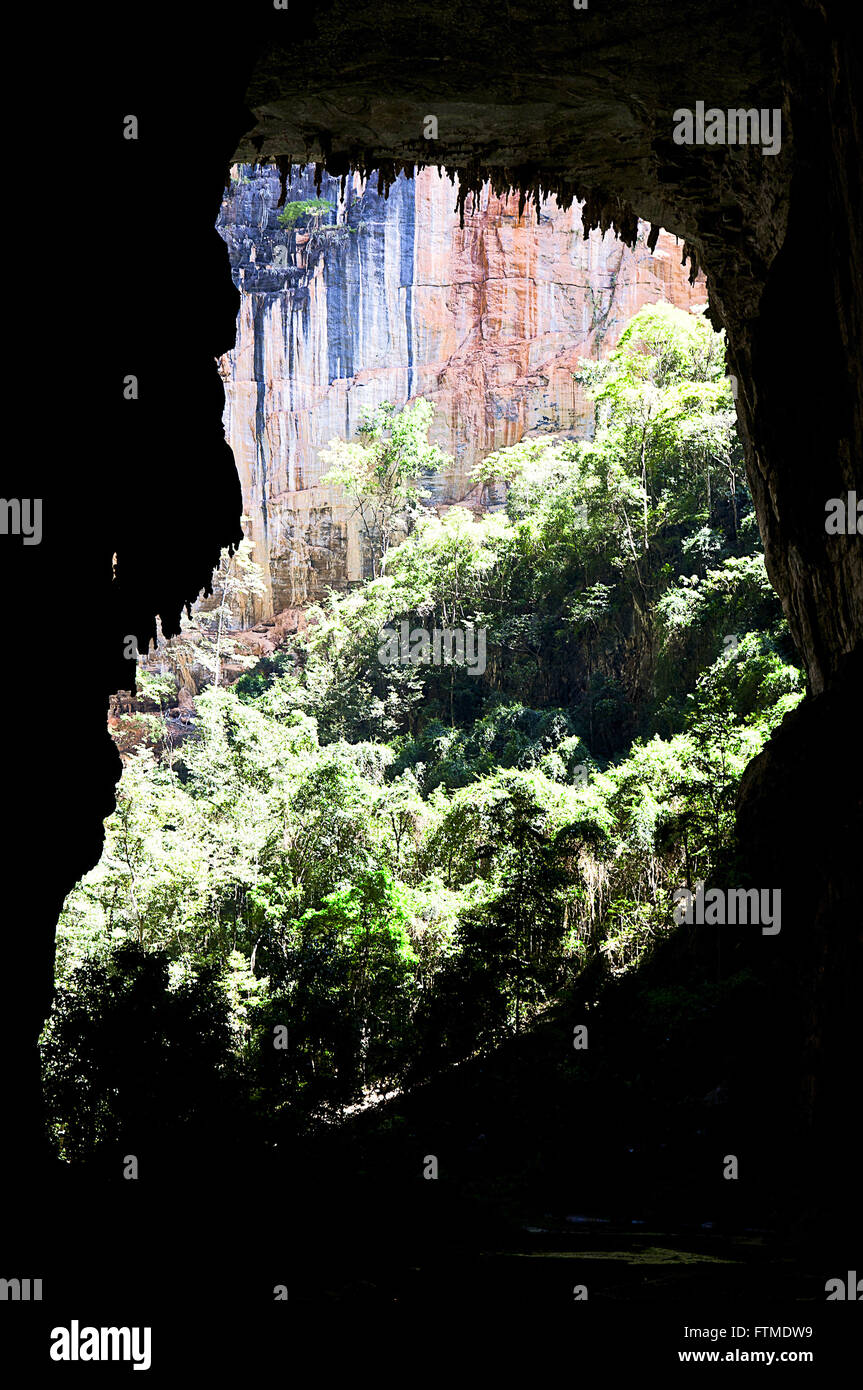 Cave of the big window in Peruacu Caverns National Park Stock Photo