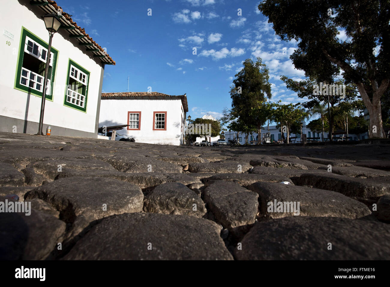 Houses and tamping the city of Goias Stock Photo