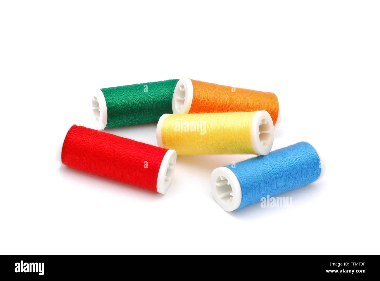 sewing thread spools Stock Photo Alamy