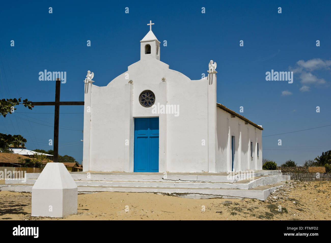 Church of the New Tatajuba - fishing village Stock Photo