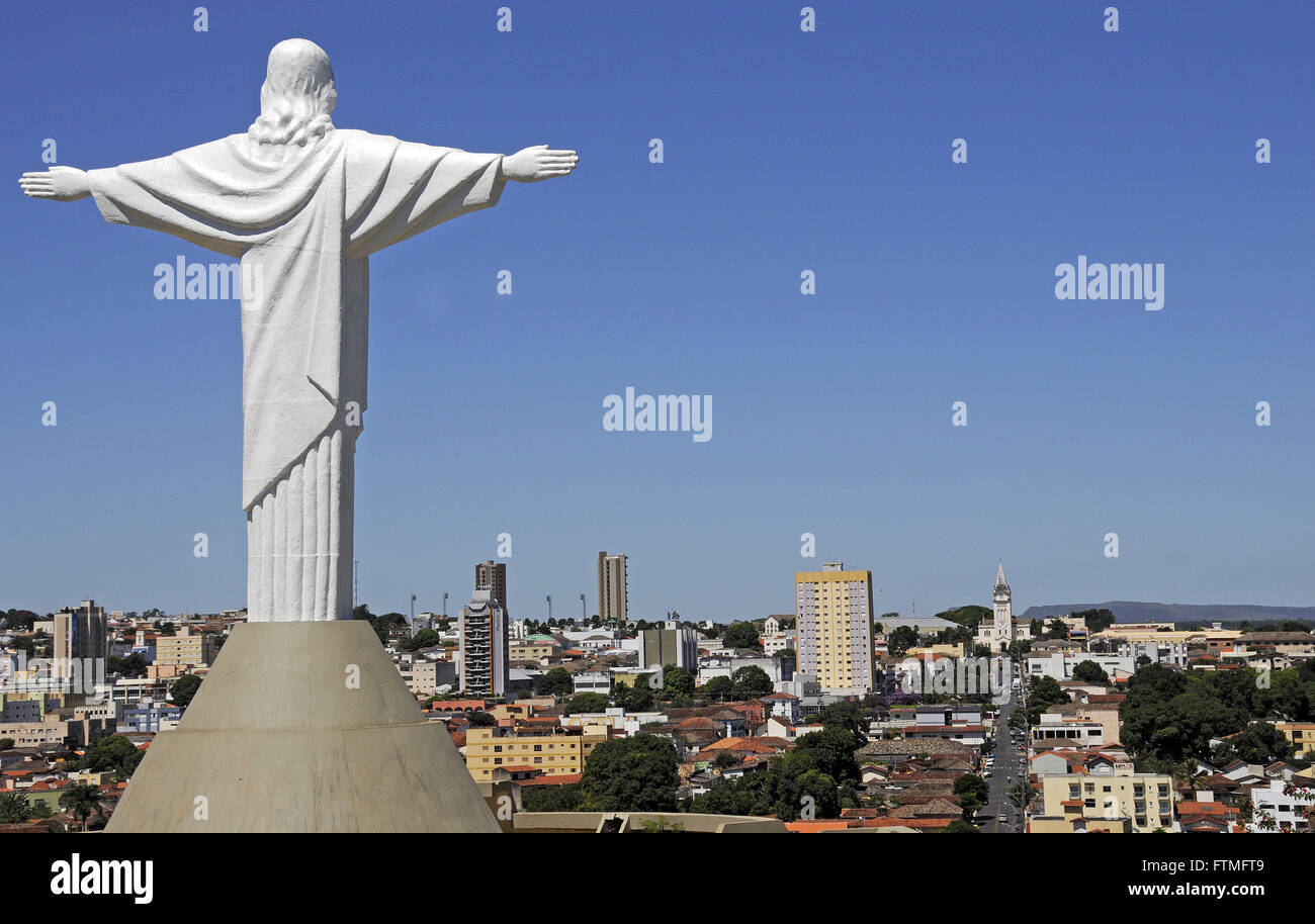 Christ Redeemer City Araxa Stock Photo