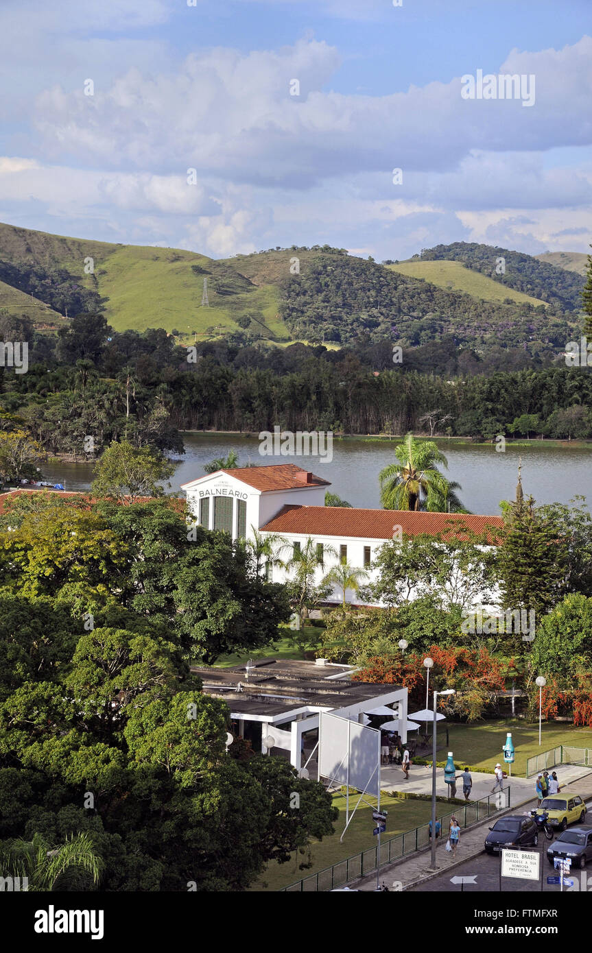 Parque das aguas mining town in the center of Sao Lourenco Stock Photo