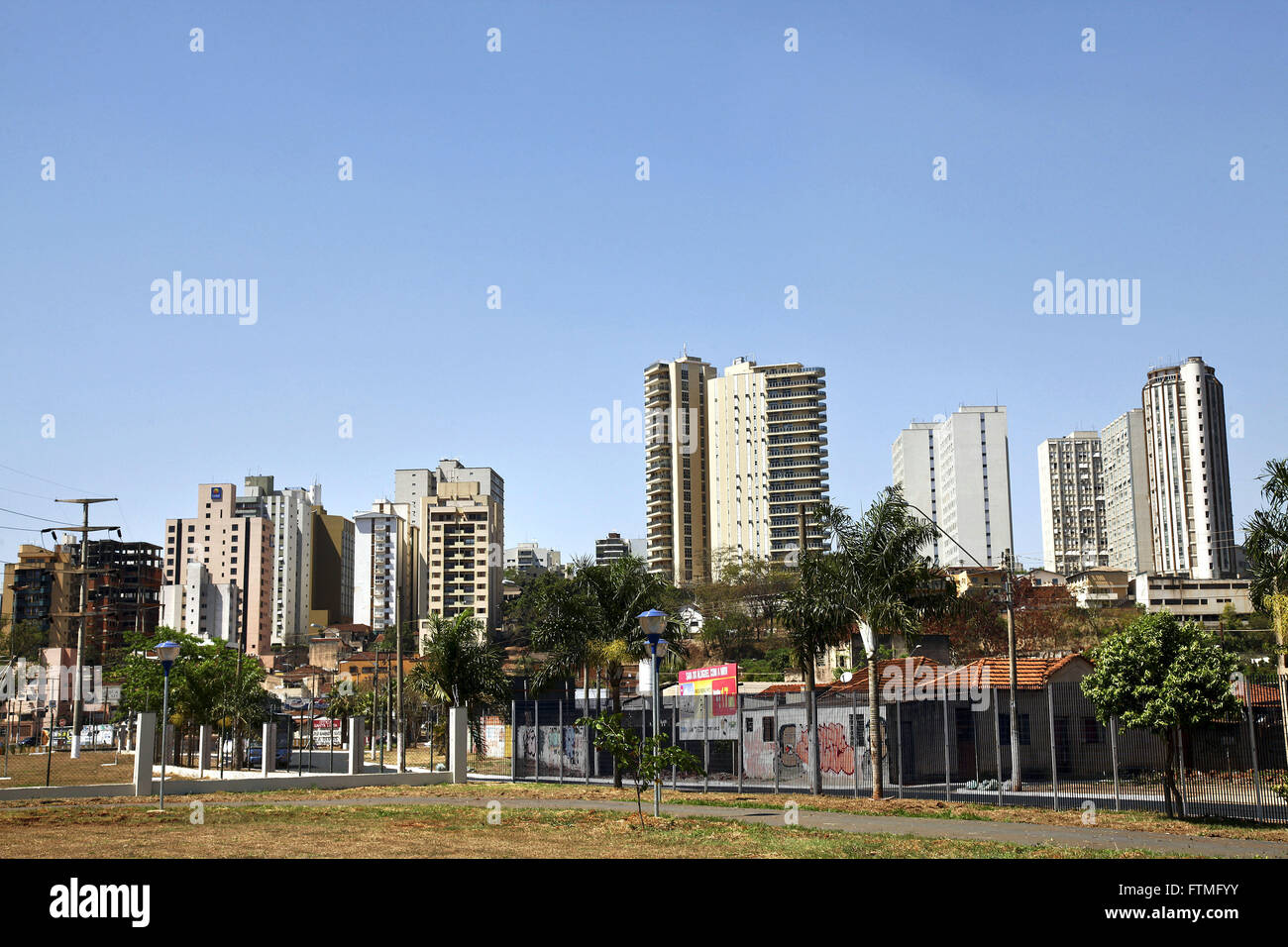 Central region of the city of Ribeirao Preto - Sao Paulo state Stock Photo