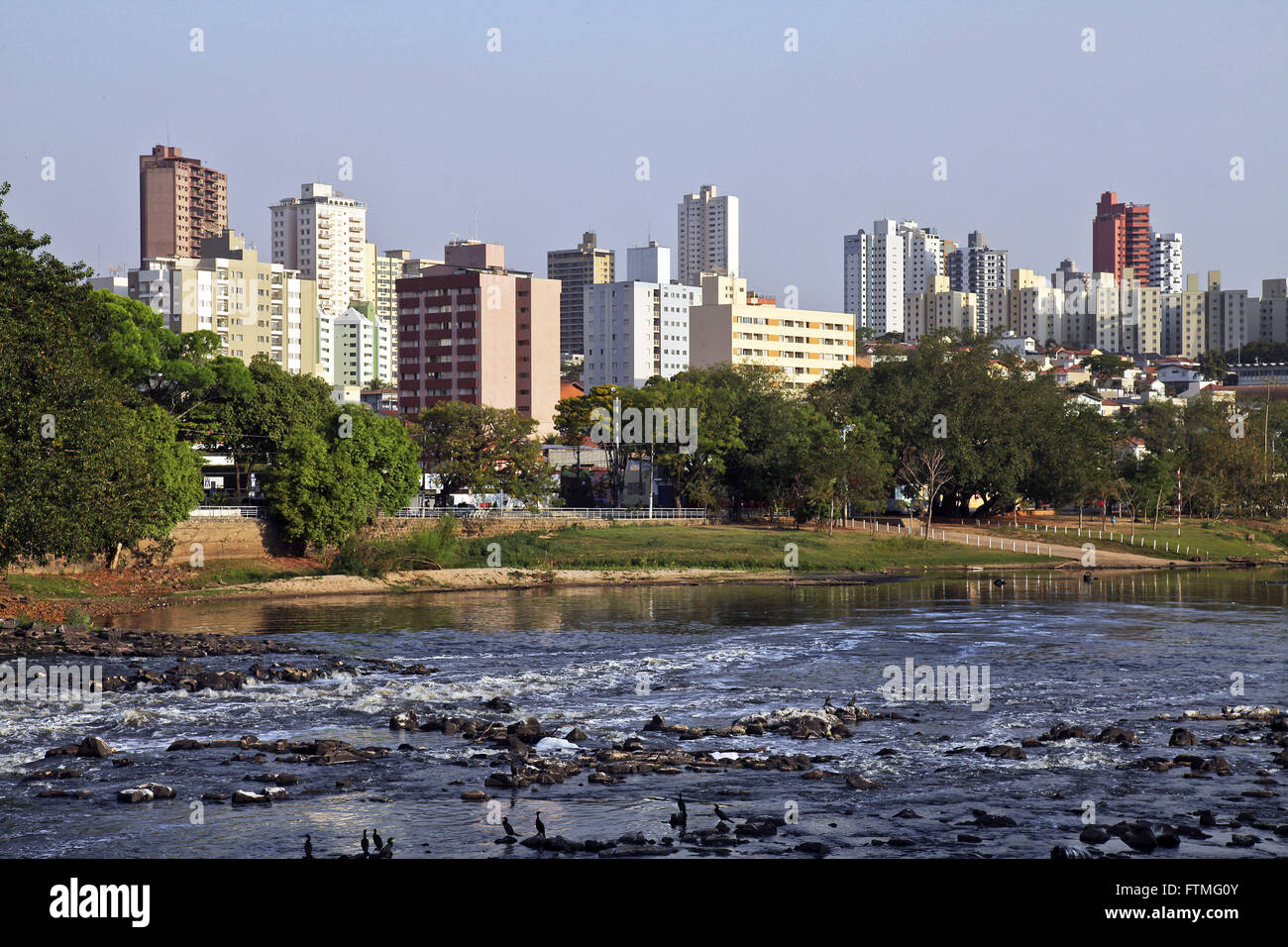 Piracicaba River in the dry season due to dry winter Stock Photo Alamy
