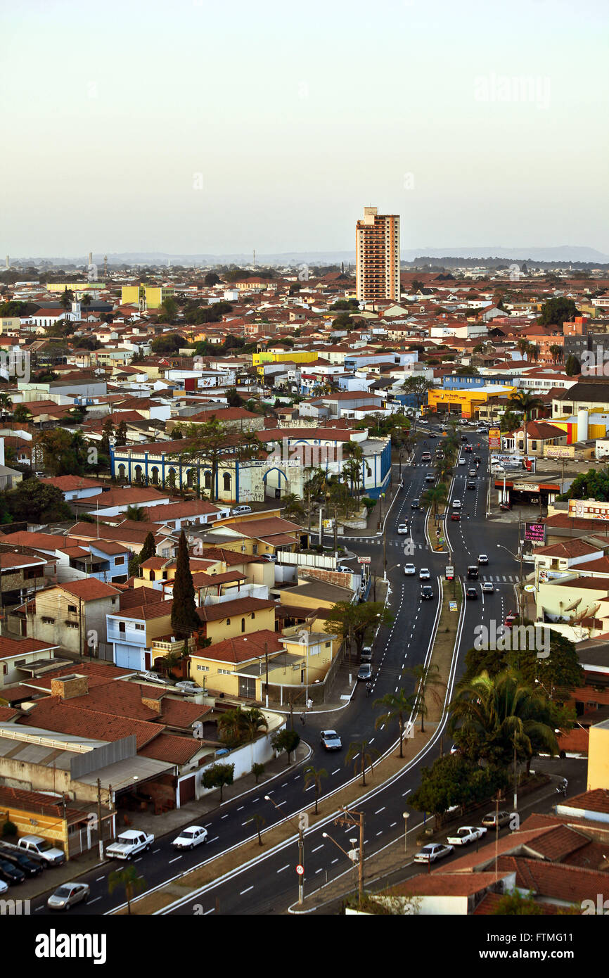 View from the city center of Rio Claro - Sao Paulo state Stock Photo