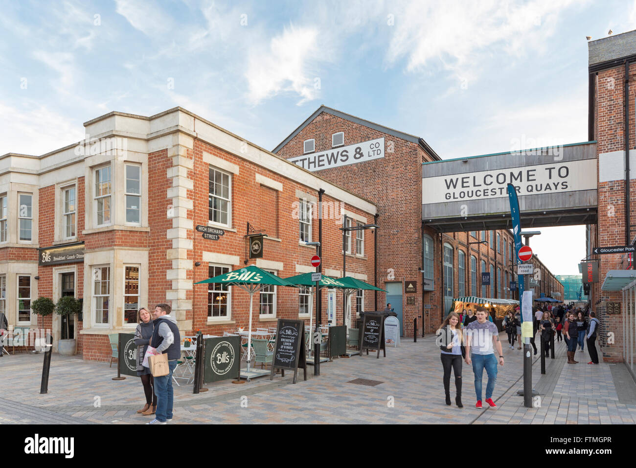 Entrance to Gloucester Quays shopping centre, Gloucester