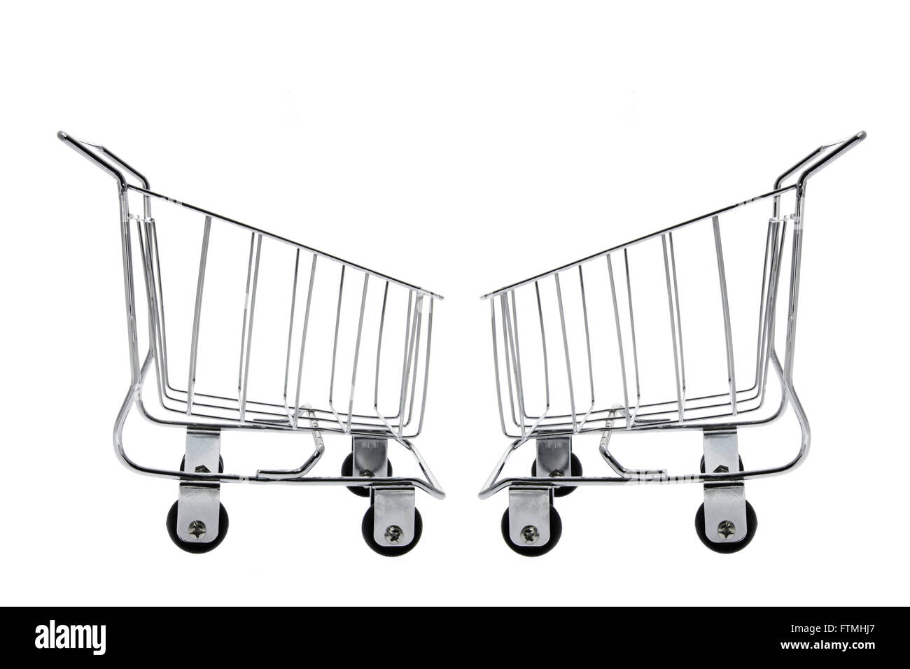 Miniature Shopping Trolleys Stock Photo Alamy