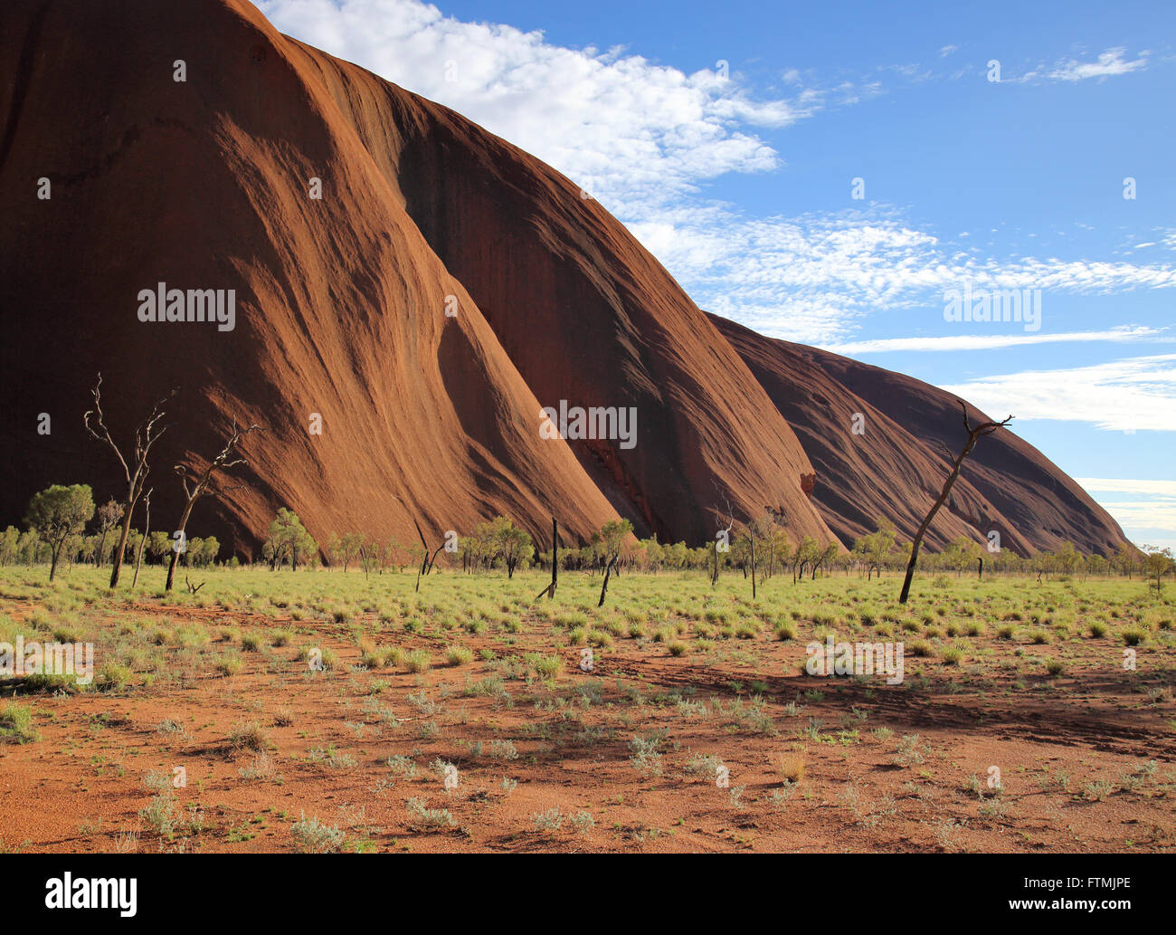 uluru base walk  in the northern territory of australia Stock Photo