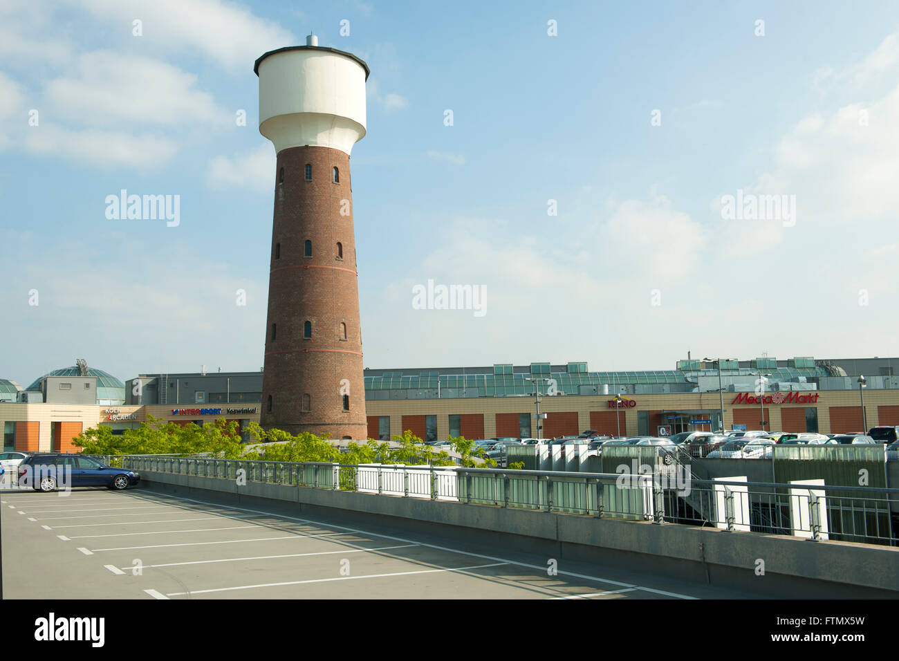 Köln, Kalk, Kalker Hauptstrasse, Wasserturm im Shopping-Center Köln-Arcaden Stock Photo