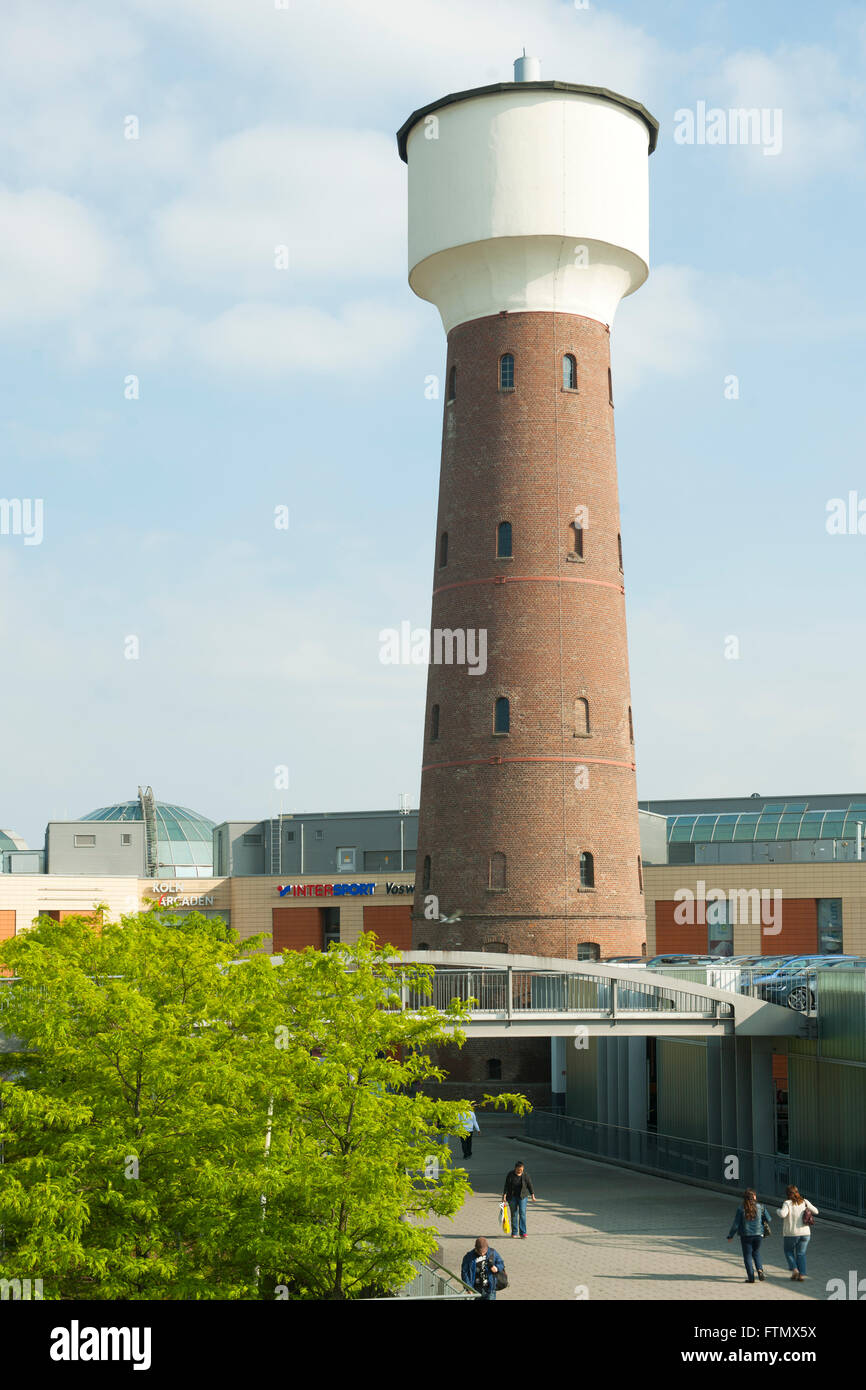Köln, Kalk, Kalker Hauptstrasse, Wasserturm im Shopping-Center Köln-Arcaden Stock Photo