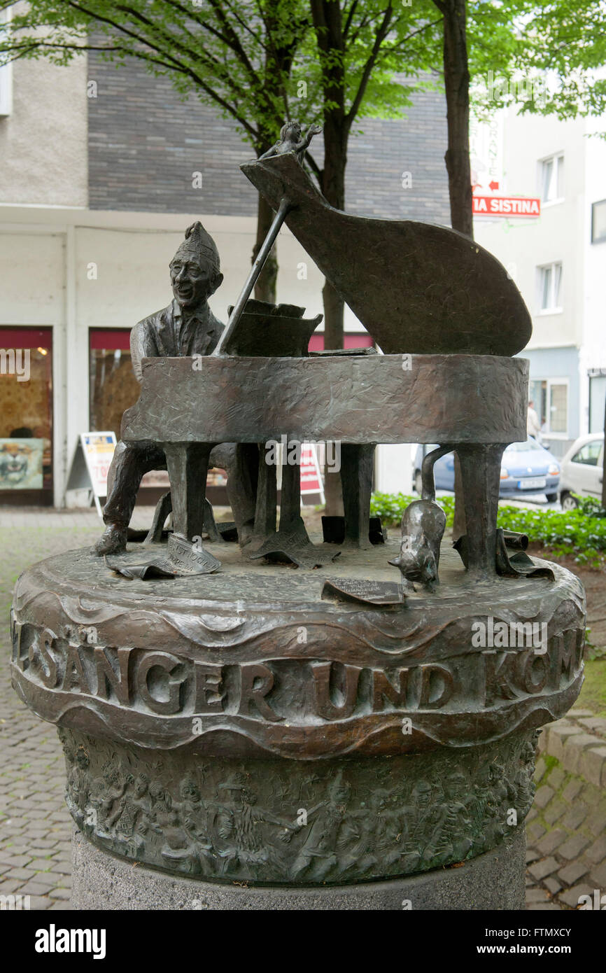 Köln, Altstadt-Nord, Jupp-Schmitz-Plätzchen, Jupp-Schmitz-Denkmal Stock Photo