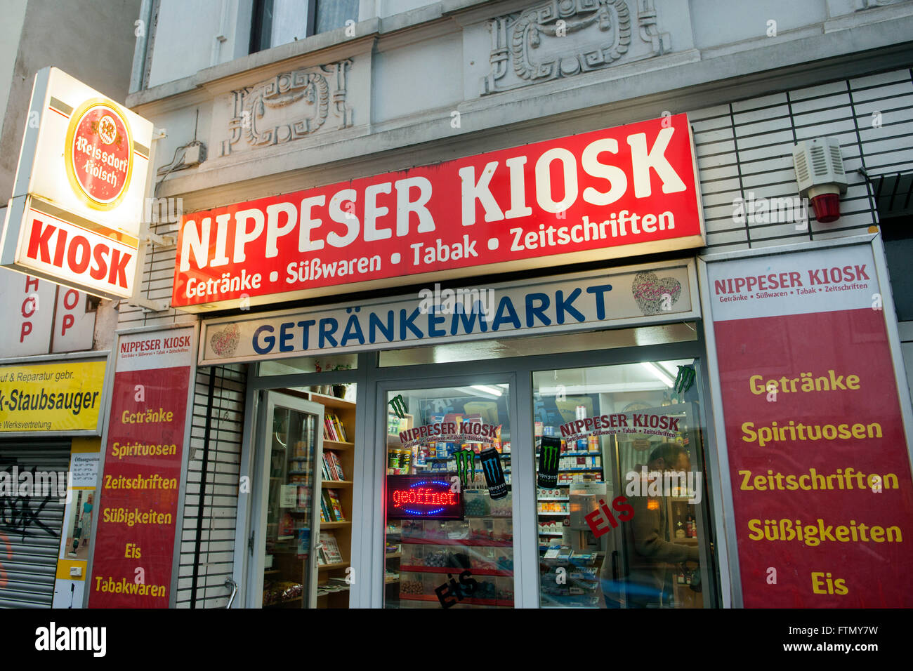 Köln, Nippes, typisches Büdchen (Kiosk) Stock Photo