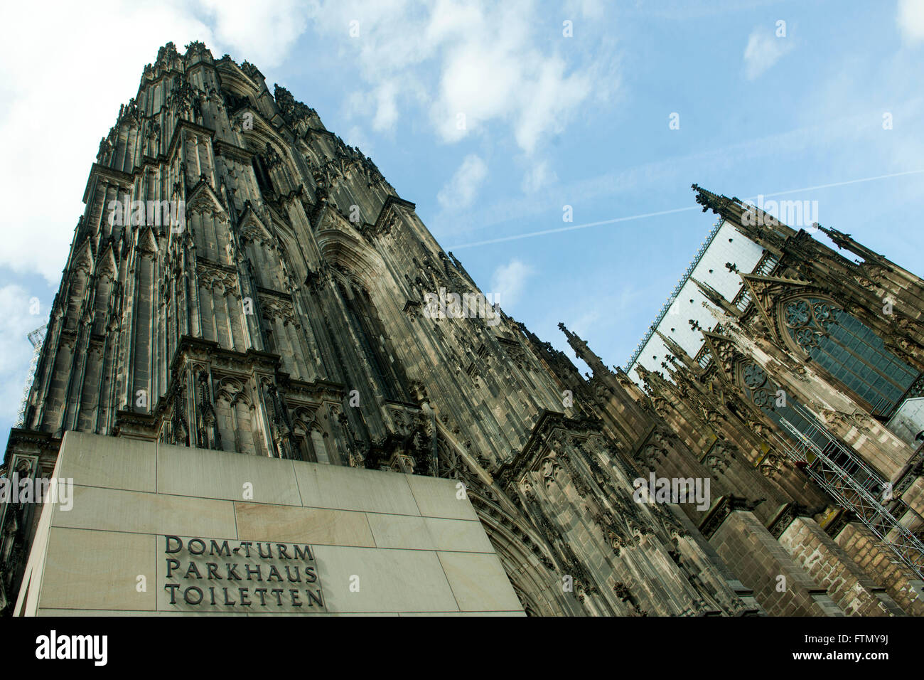 Köln, Altstadt-Nord, Der Kölner Dom, offizieller Name Hohe Domkirche St. Petrus. Seit 1996 zählt der Kölner Dom zum UNESCO-Weltk Stock Photo
