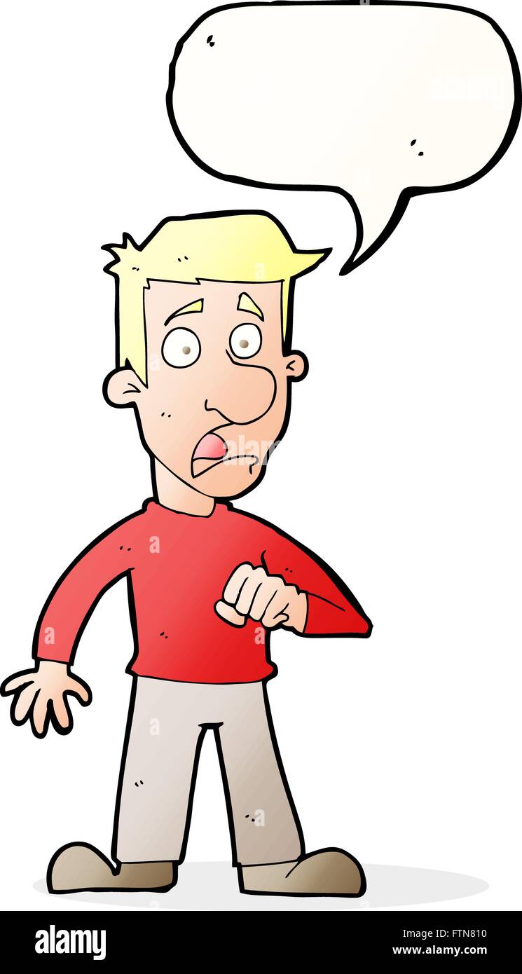 Amazed boy cartoon male man shocked stressed surprised worried ...