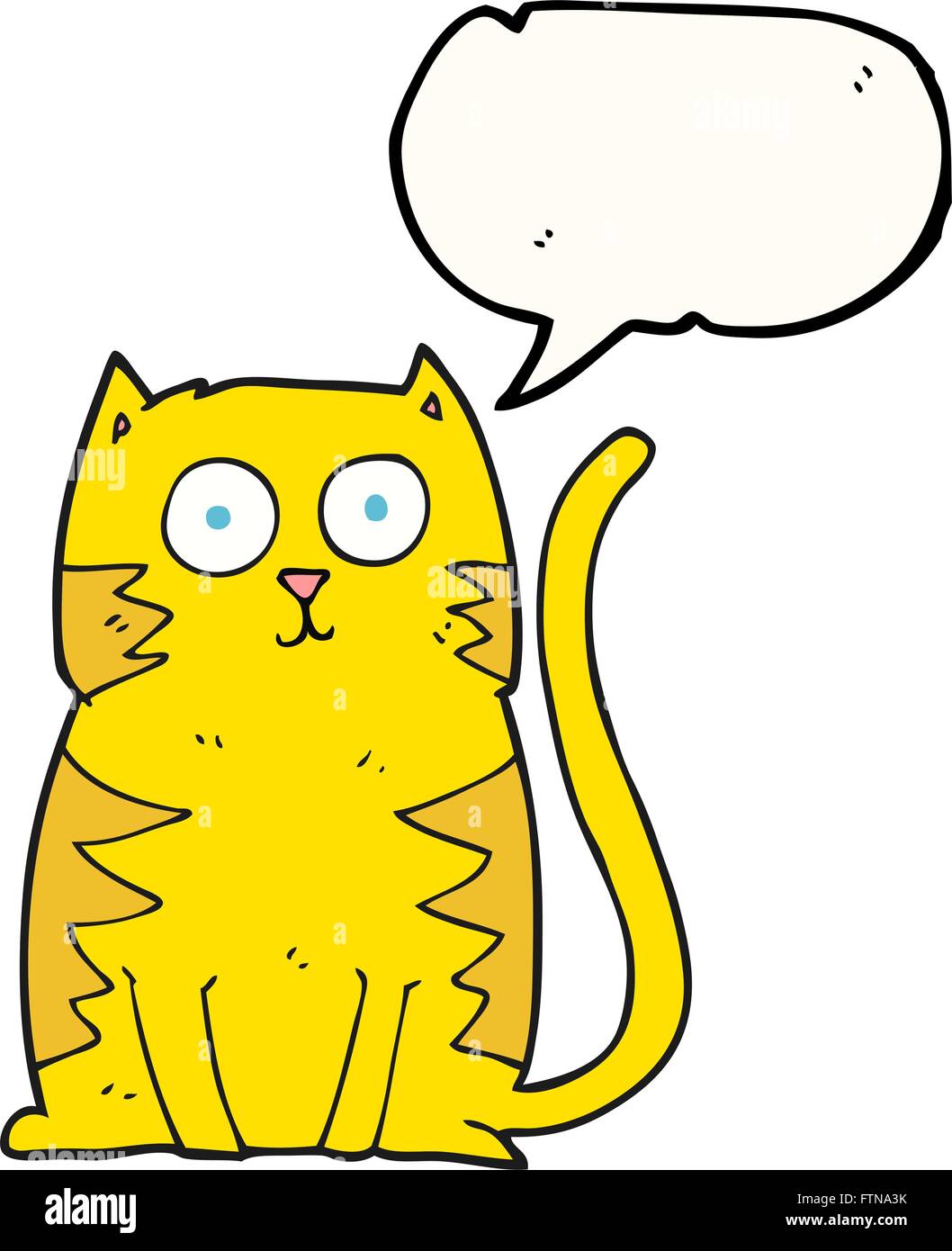 freehand drawn speech bubble cartoon cat Stock Vector Image & Art Alamy