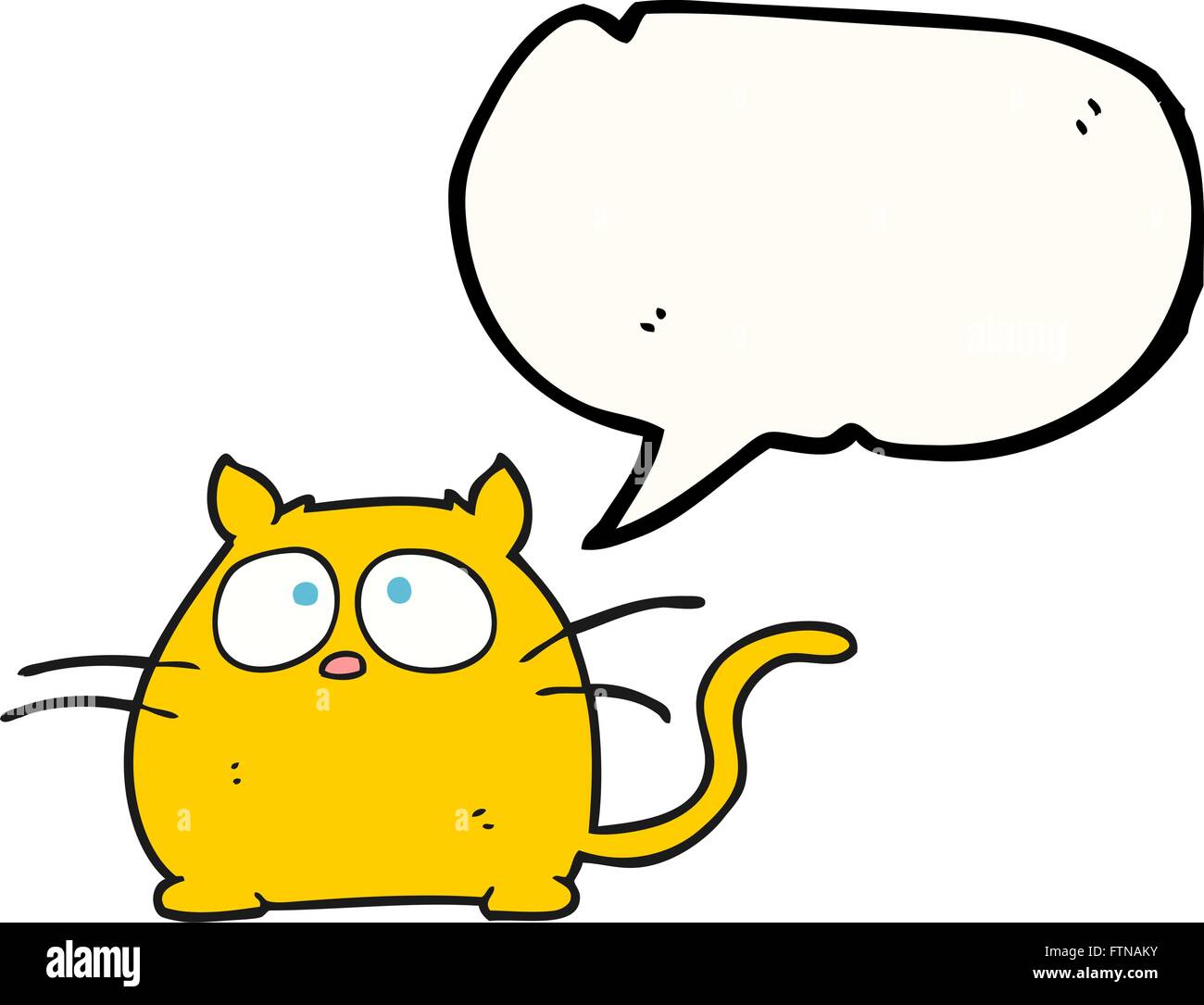 freehand drawn speech bubble cartoon cat Stock Vector Image & Art Alamy