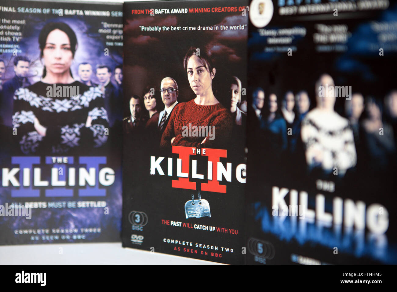 The Killing DVD's of the Danish TV drama series Stock Photo