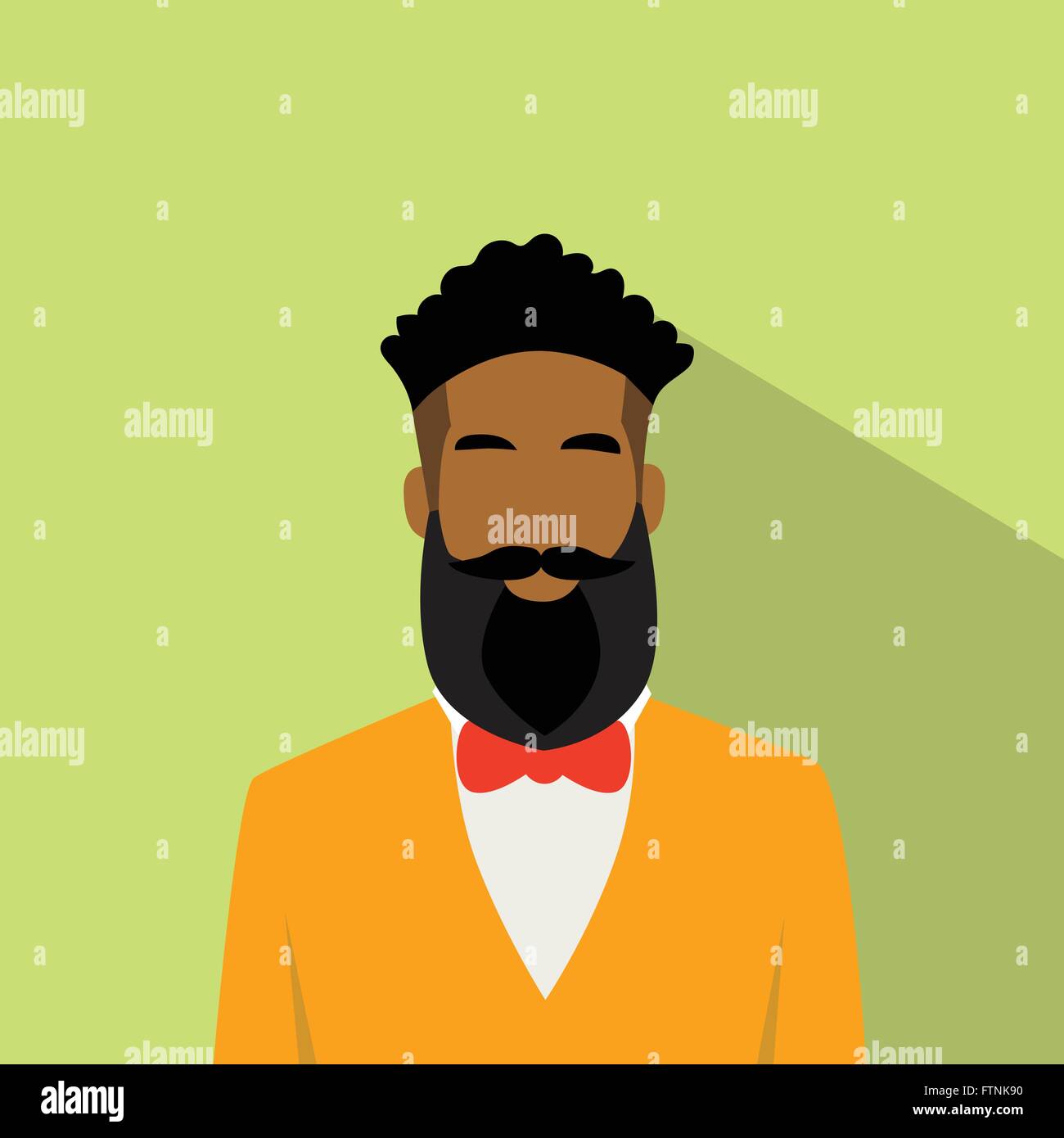 Business Man Profile Icon African American Ethnic Male Avatar Stock ...